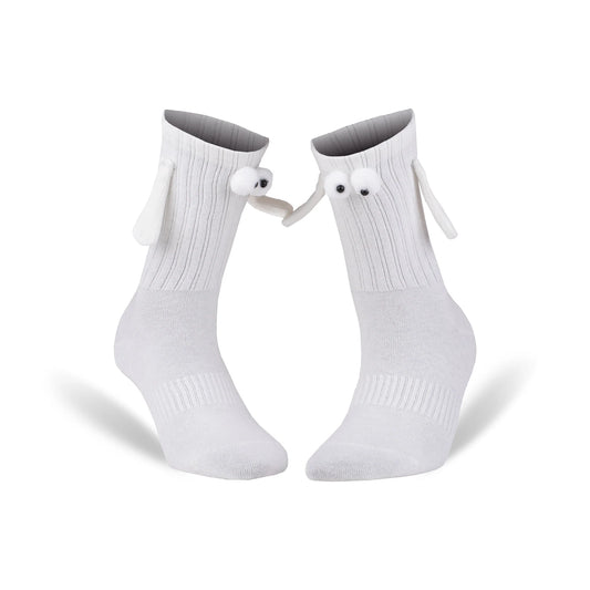 2 Pairs - Magnetic Holding Hands Couple Socks for Valentines Day