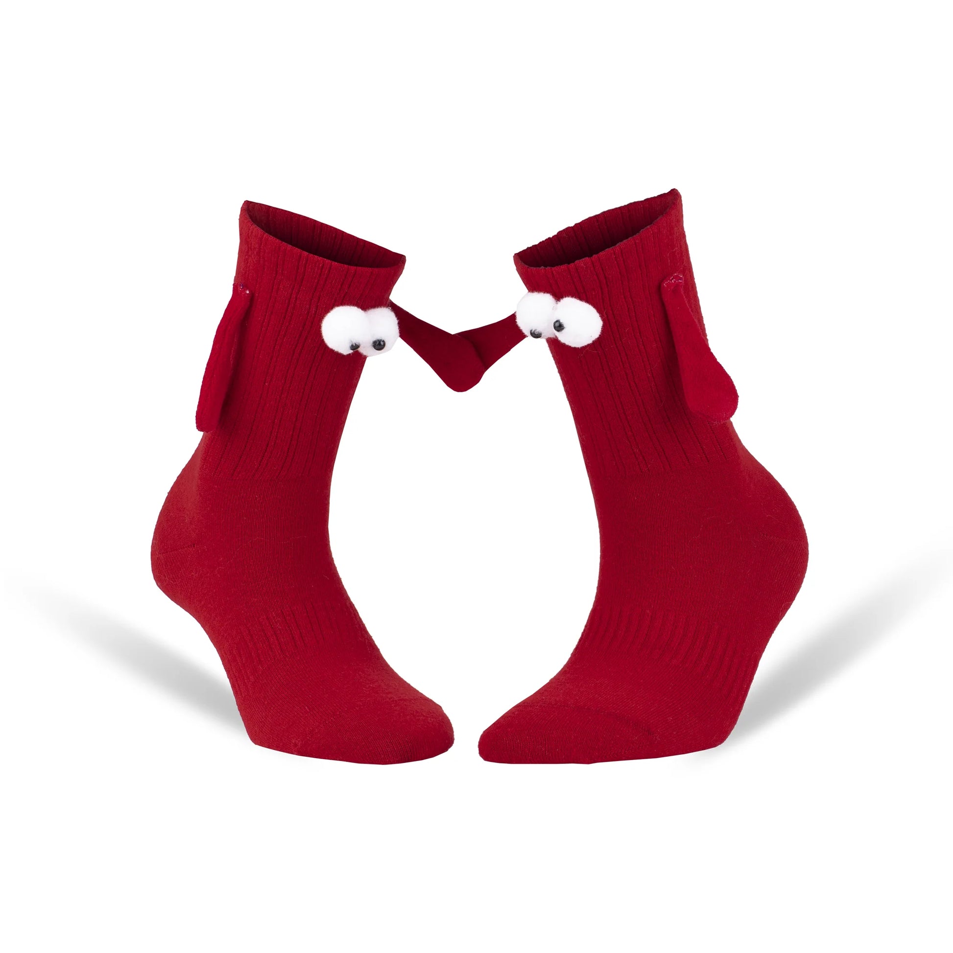 2 Pairs - Magnetic Holding Hands Couple Socks for Valentines Day